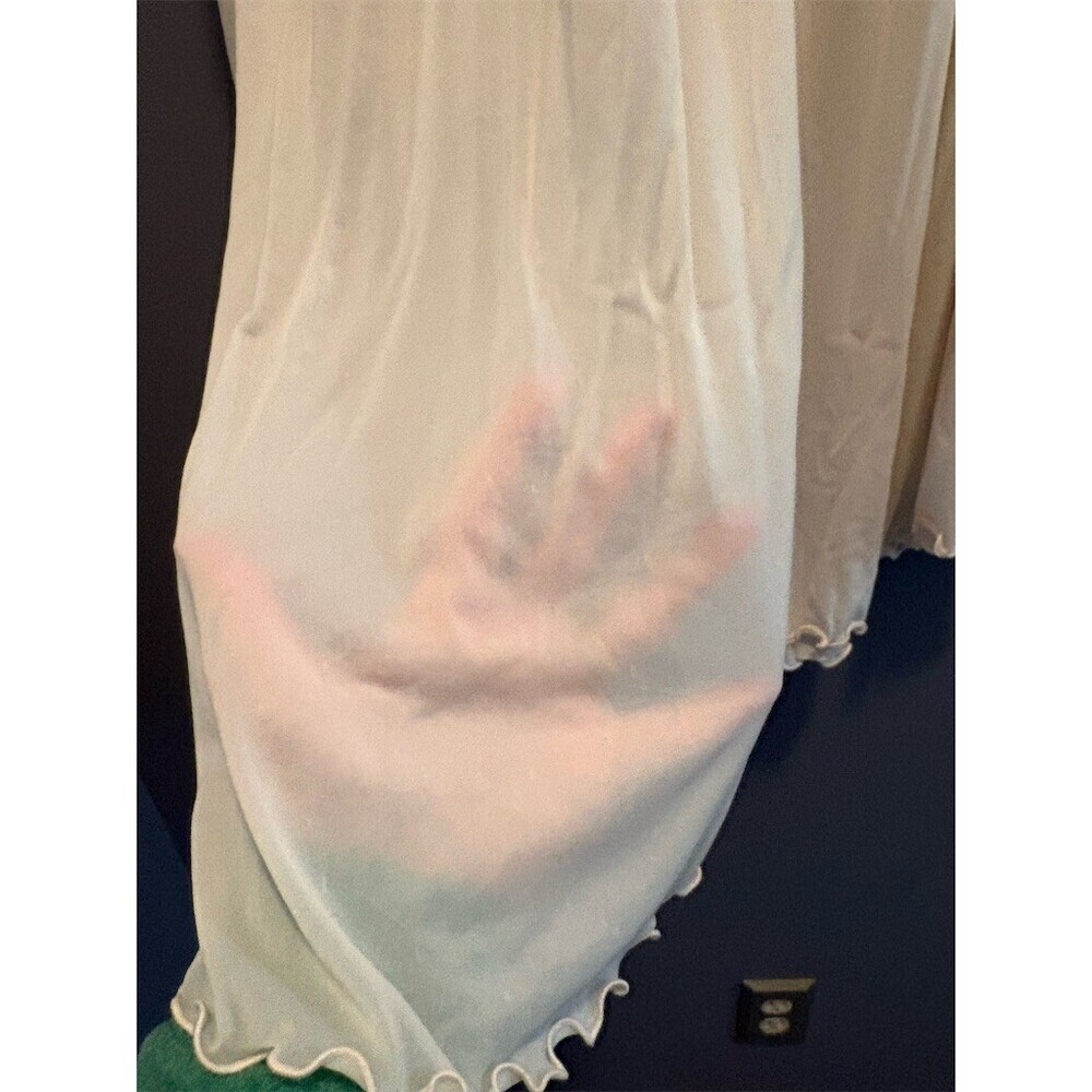 Miss Elaine Vintage Peignoir Nightgown Womens Size S Ivory Lace Romantic - Picture 5 of 8